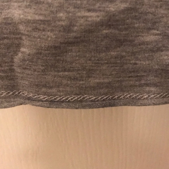 Gray turtle neck long  sleeve with sleeve accent - Picture 4 of 5